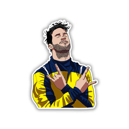 DANIEL RICCIARDO STICKER - 1 - stickyfunk premium stickers