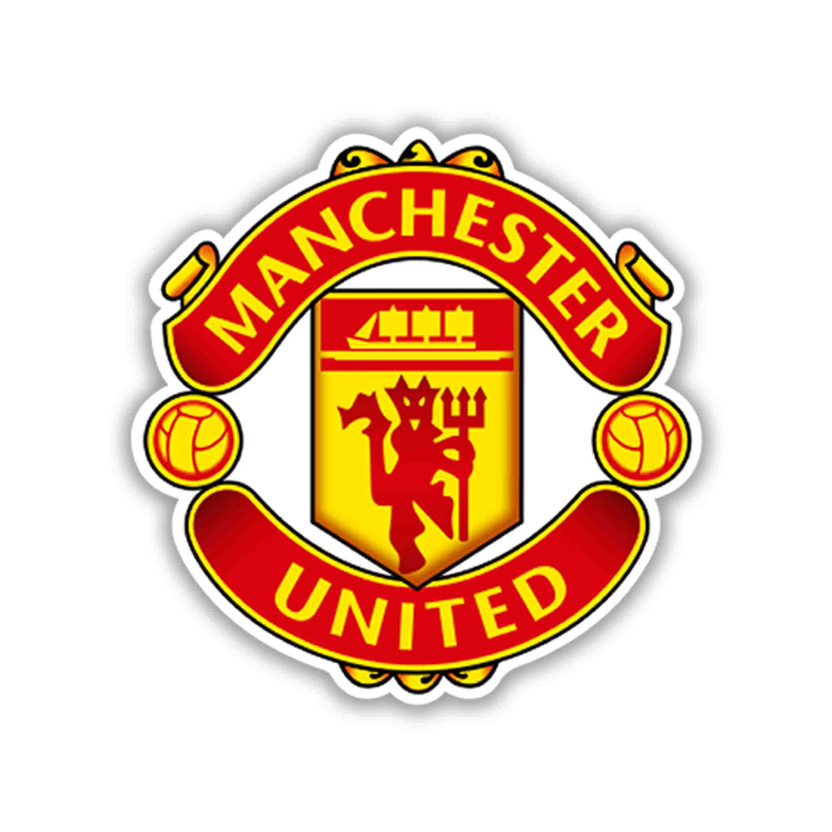 Red Devils Crest Legacy Sticker