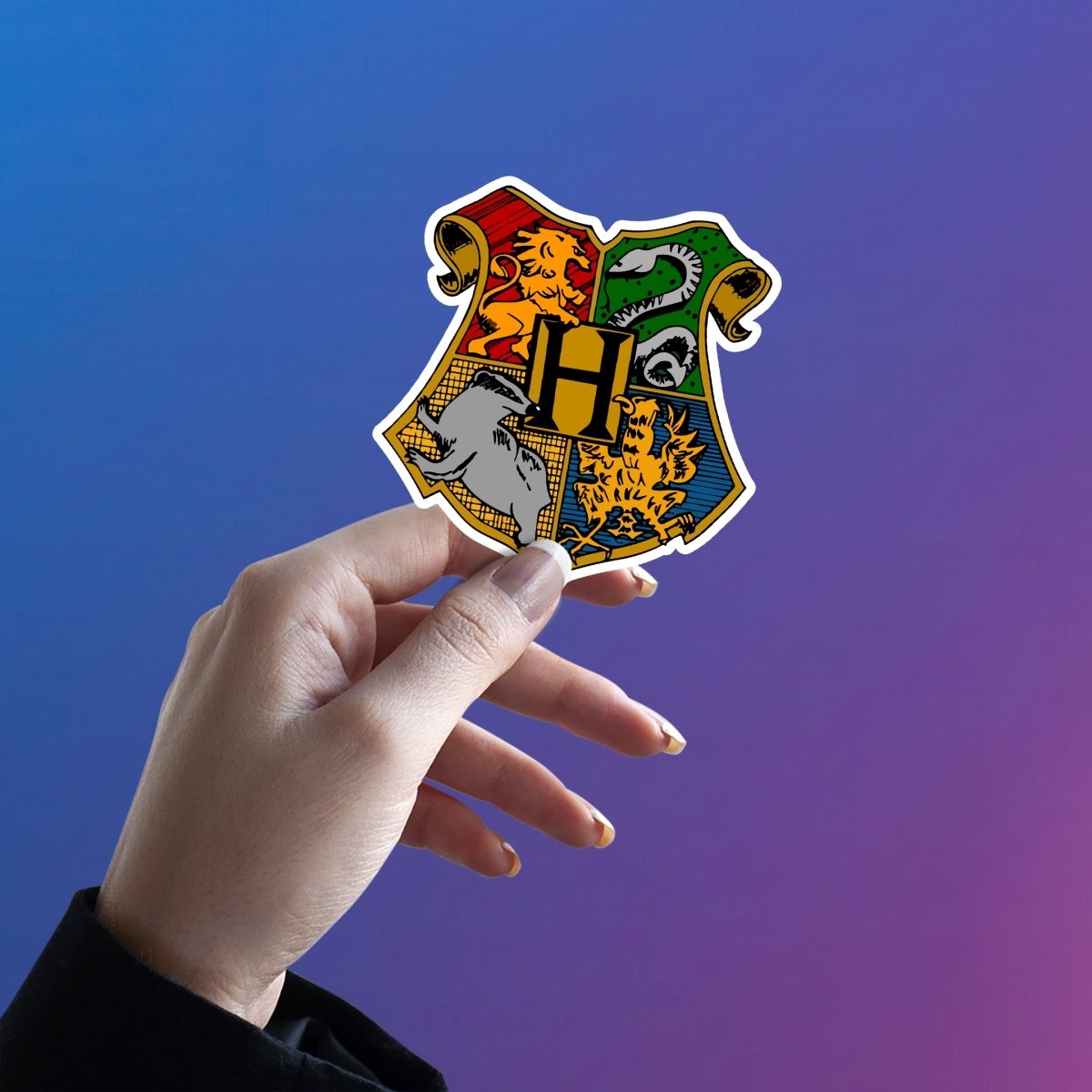 HOGWARTS CREST - UNITED HOUSES - stickyfunk premium stickers