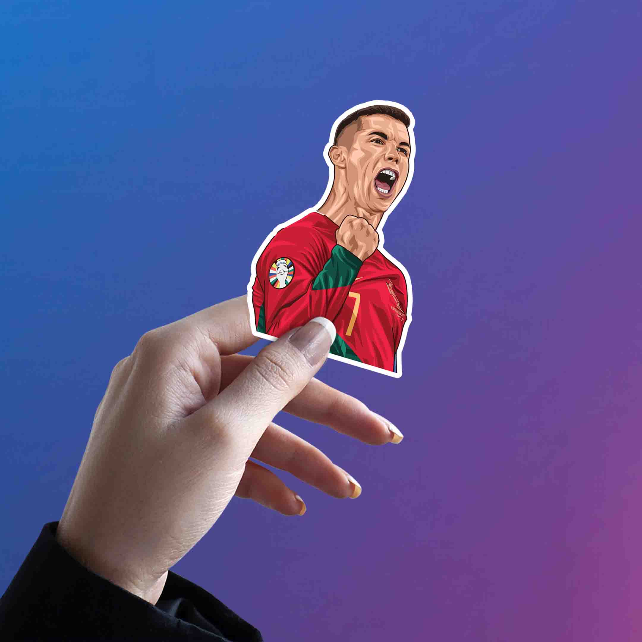 CRISTIANO RONALDO 10 - stickyfunk premium stickers