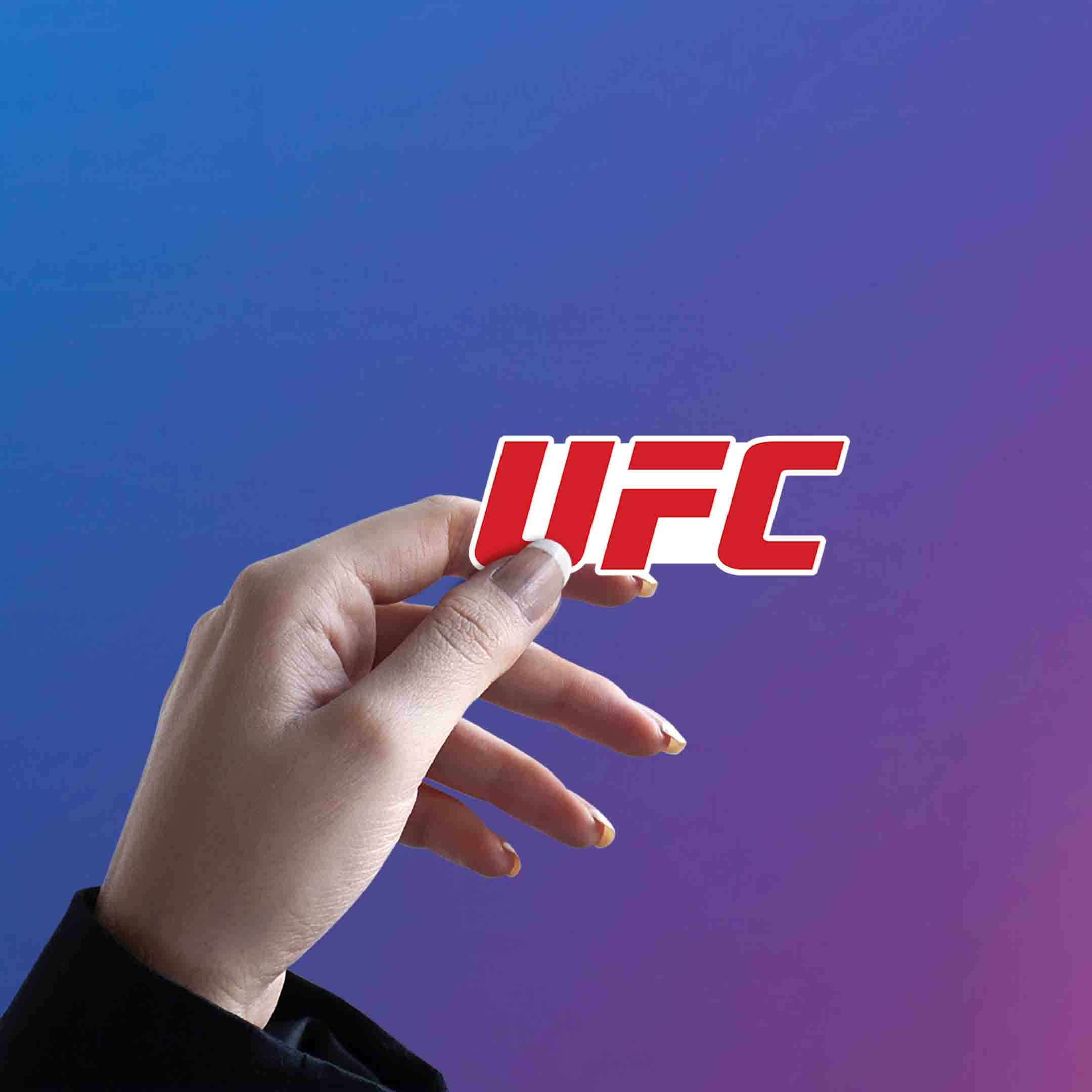 UFC LOGO - RED - stickyfunk premium stickers