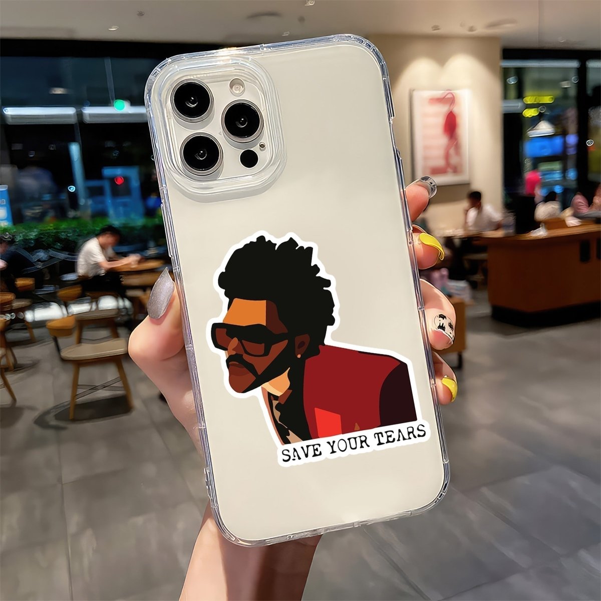 Save Your Tears Red Suit – The Weeknd Sticker
