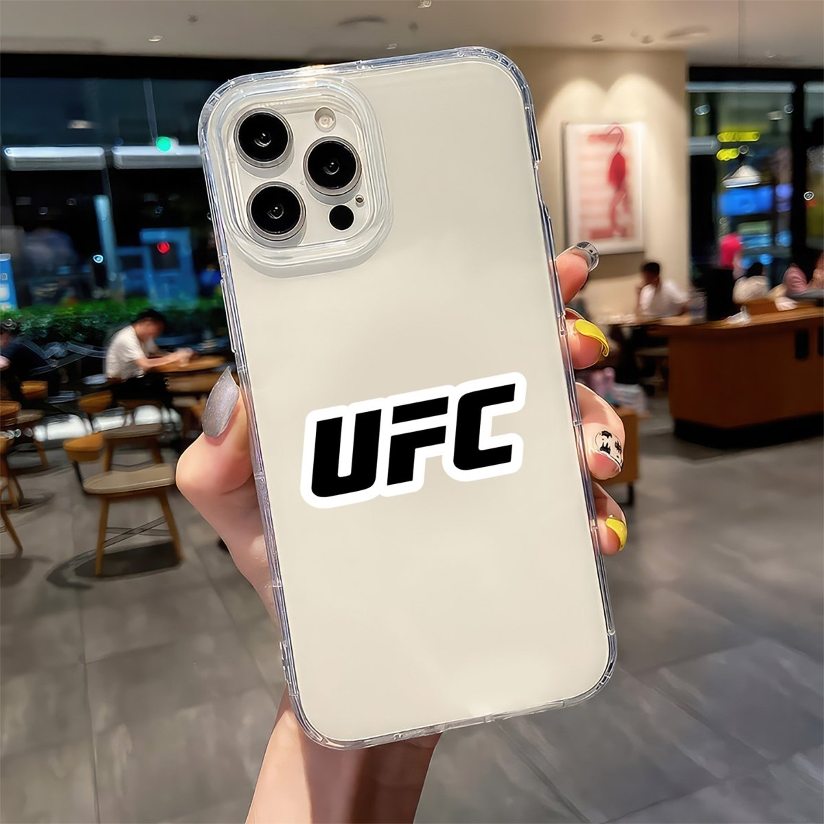 UFC LOGO - BLACK - stickyfunk premium stickers