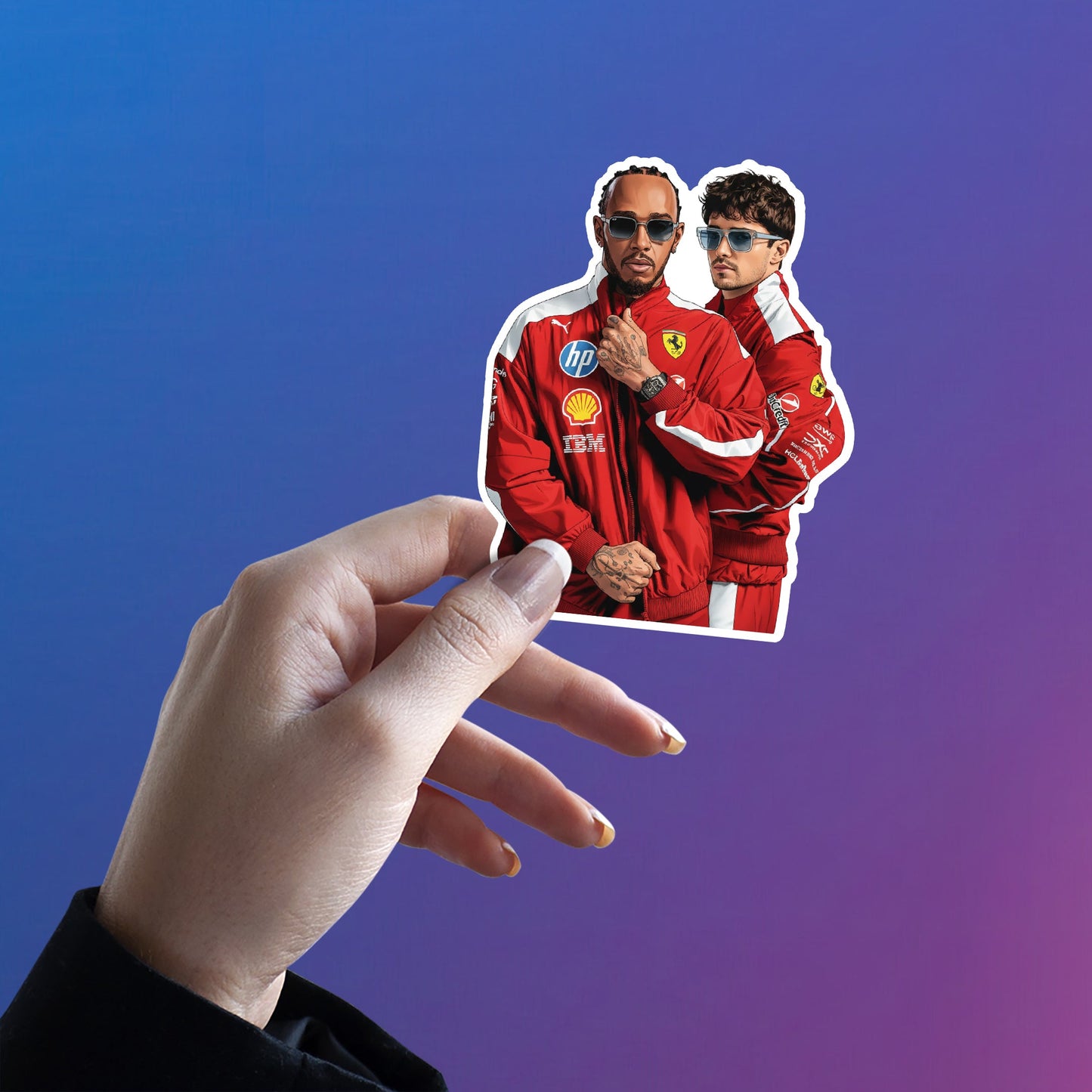 HAMILTON & LECLERC - SCUDERIA STREET KINGS STICKER