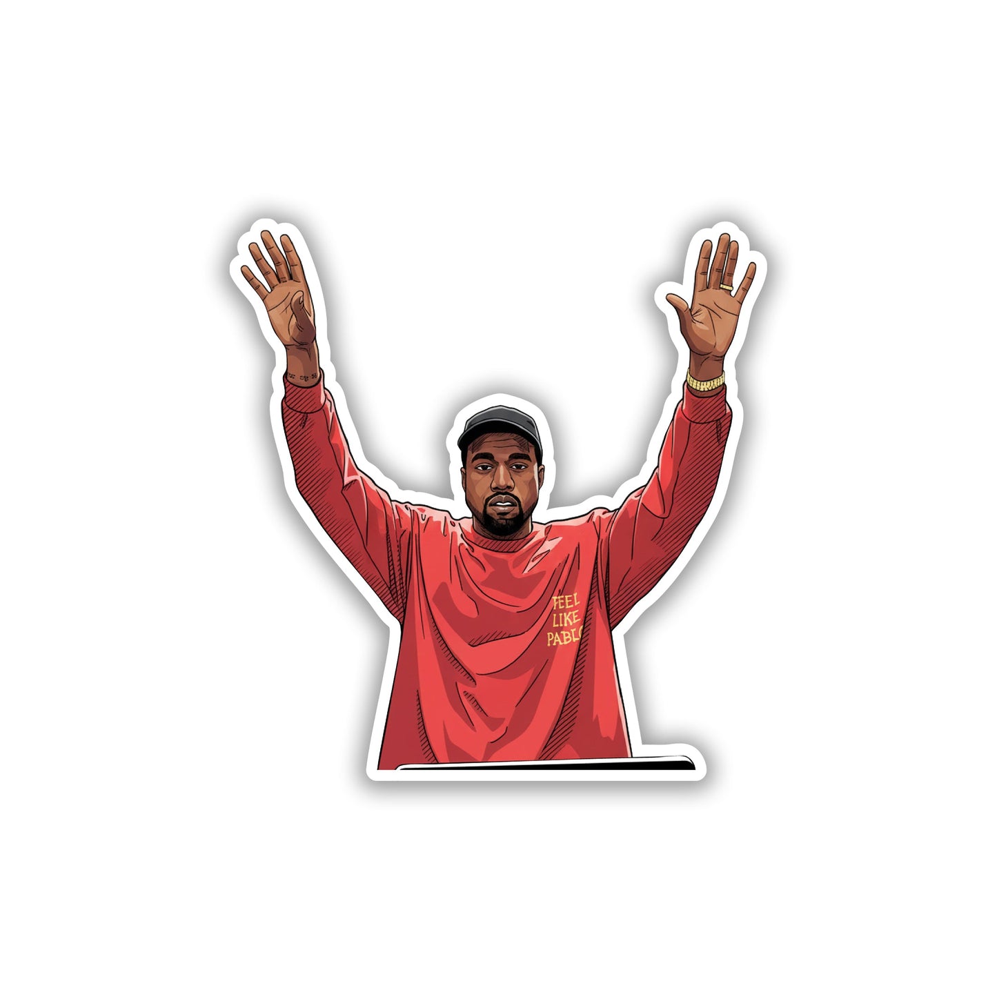 KANYE WEST - SAINT PABLO WAVES STICKER