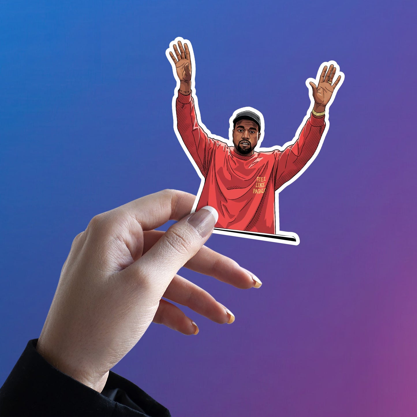KANYE WEST - SAINT PABLO WAVES STICKER