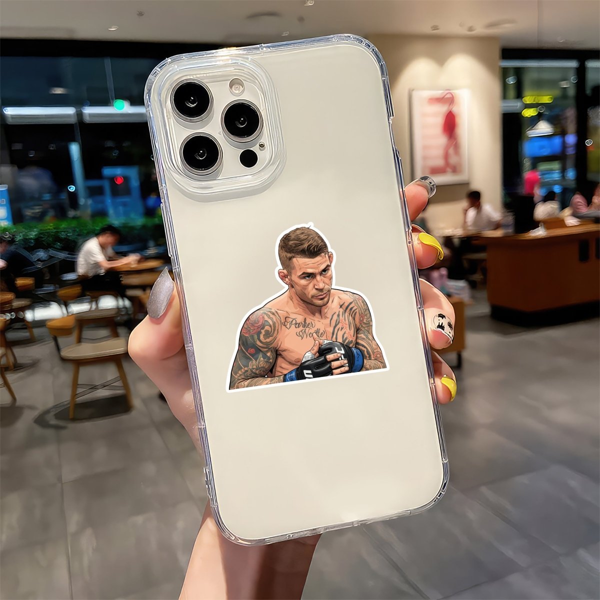 RELENTLESS ADVANCE - DUSTIN POIRIER STICKER - stickyfunk premium stickers