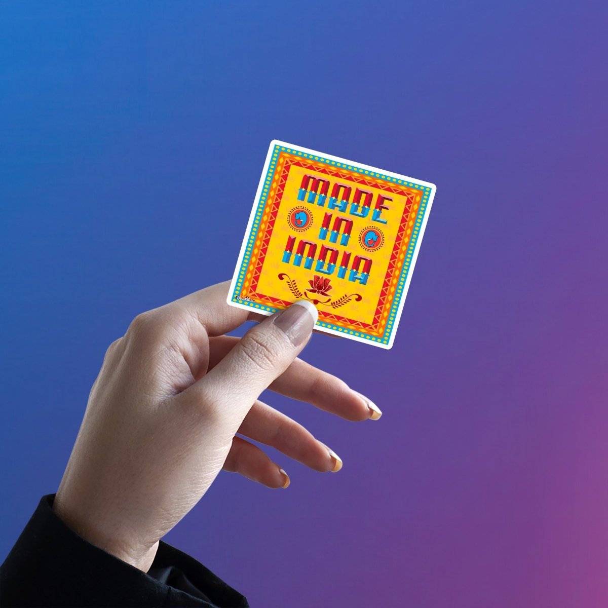 MADE IN INDIA, OBVIOUSLY STICKER - stickyfunk premium stickers