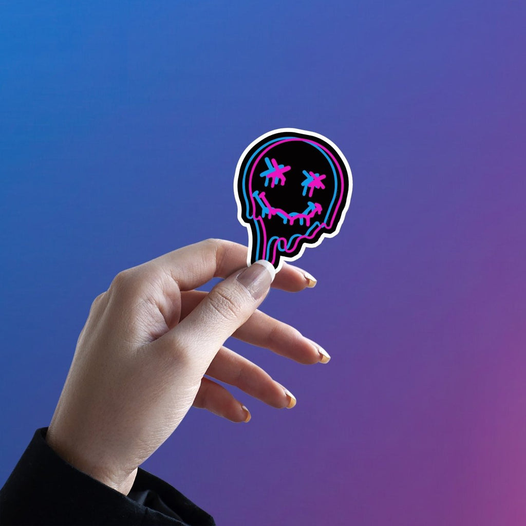 PSYCHO MELTFACE STICKER - stickyfunk premium stickers