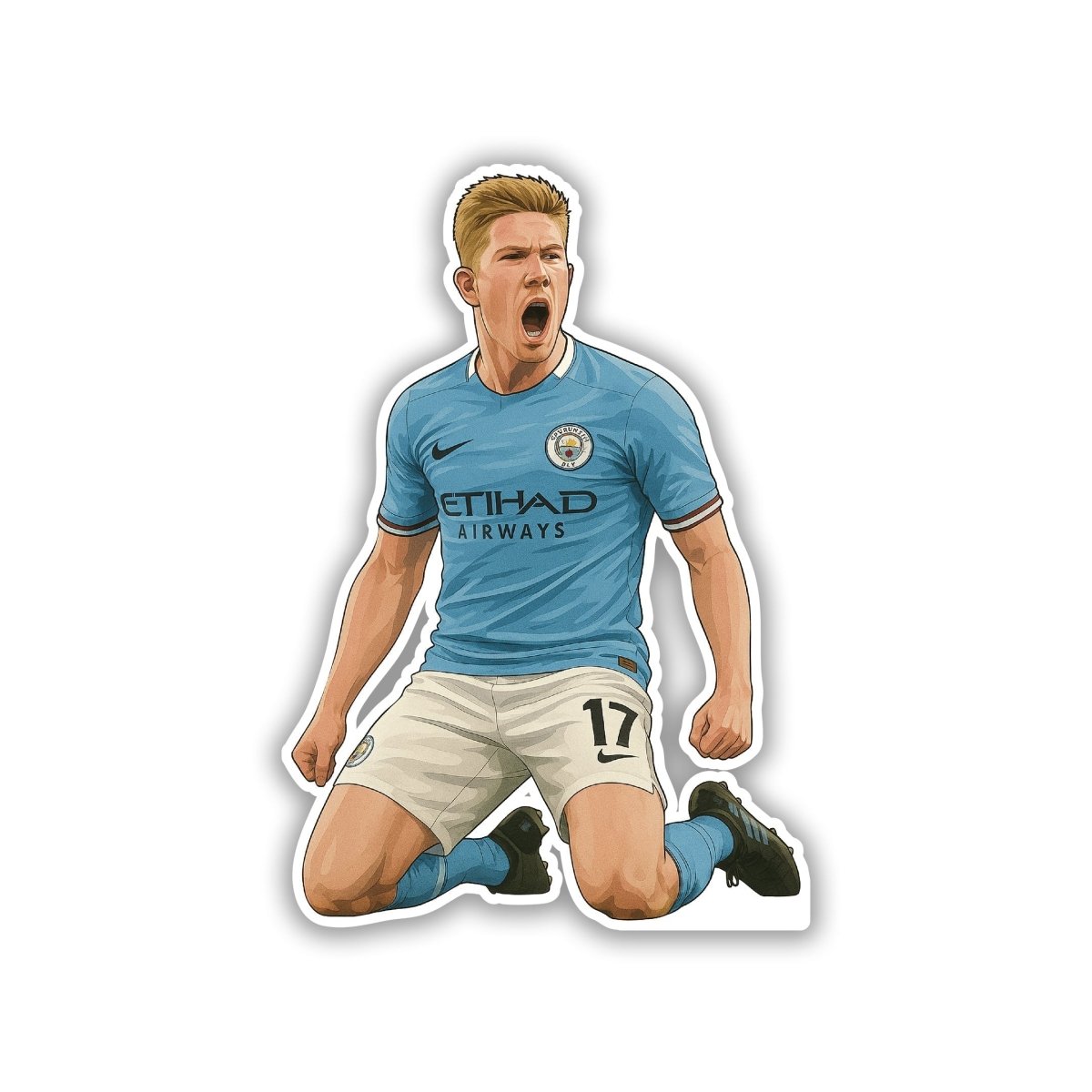 KEVIN DE BRUYNE |MANCITY STICKER - 2 - stickyfunk premium stickers