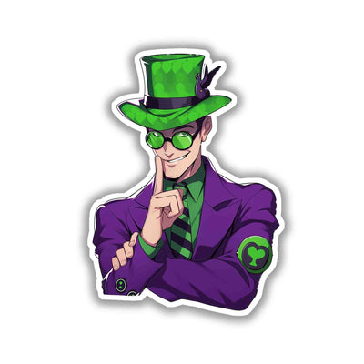 DC RIDDLER COMICS STICKER