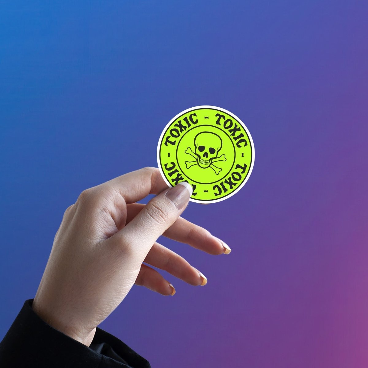 BIOHAZARD FRIENDSHIP CIRCLE STICKER - stickyfunk premium stickers