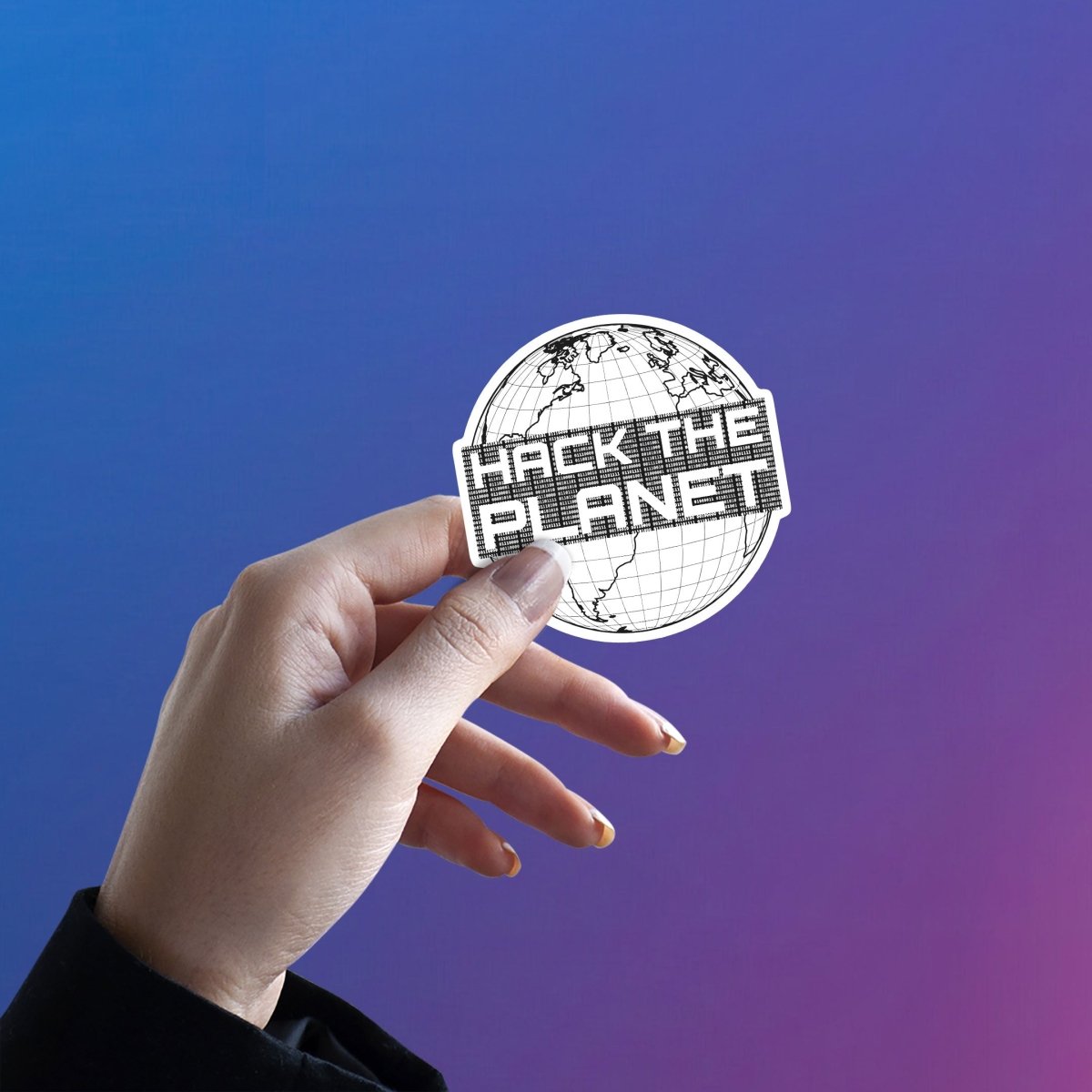 THE GLOBAL HACKER MOTTO STICKER - stickyfunk premium stickers