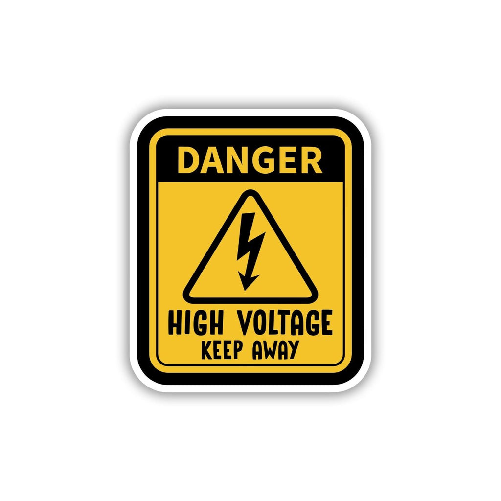 HIGH VOLTAGE DRAMA ZONE STICKER - stickyfunk premium stickers