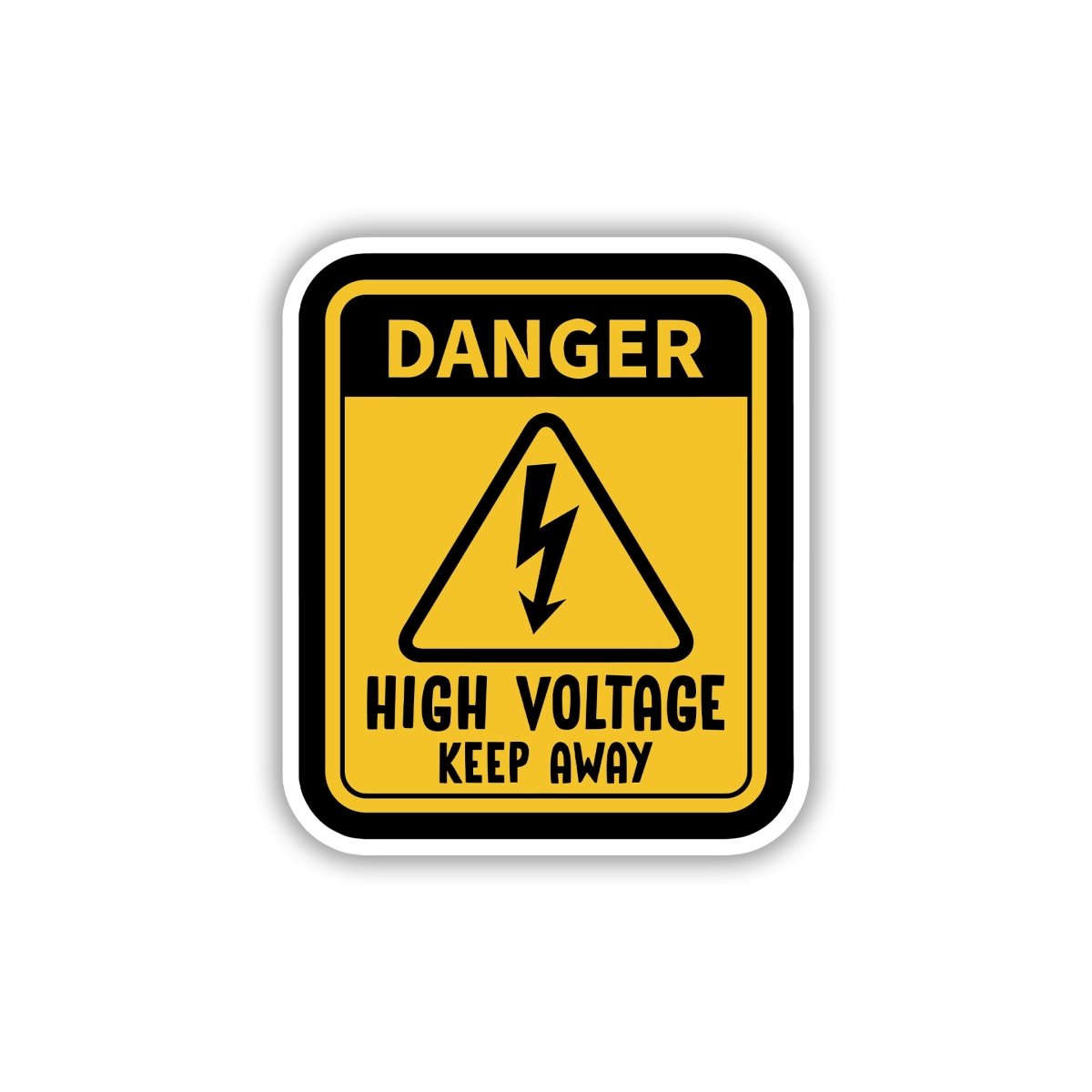 HIGH VOLTAGE DRAMA ZONE STICKER - stickyfunk premium stickers
