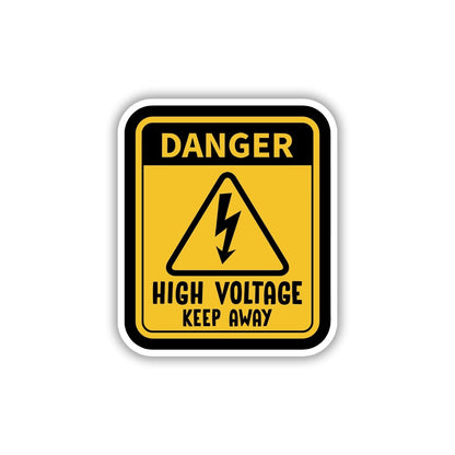 HIGH VOLTAGE DRAMA ZONE STICKER - stickyfunk premium stickers