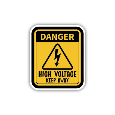 HIGH VOLTAGE DRAMA ZONE STICKER