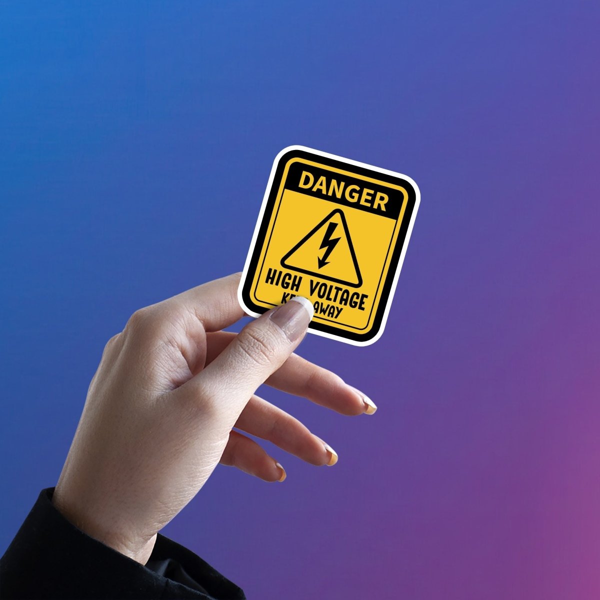 HIGH VOLTAGE DRAMA ZONE STICKER - stickyfunk premium stickers
