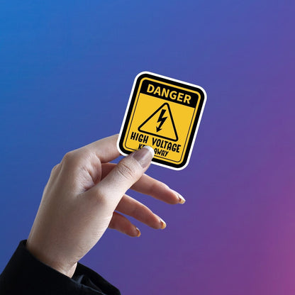 HIGH VOLTAGE DRAMA ZONE STICKER - stickyfunk premium stickers