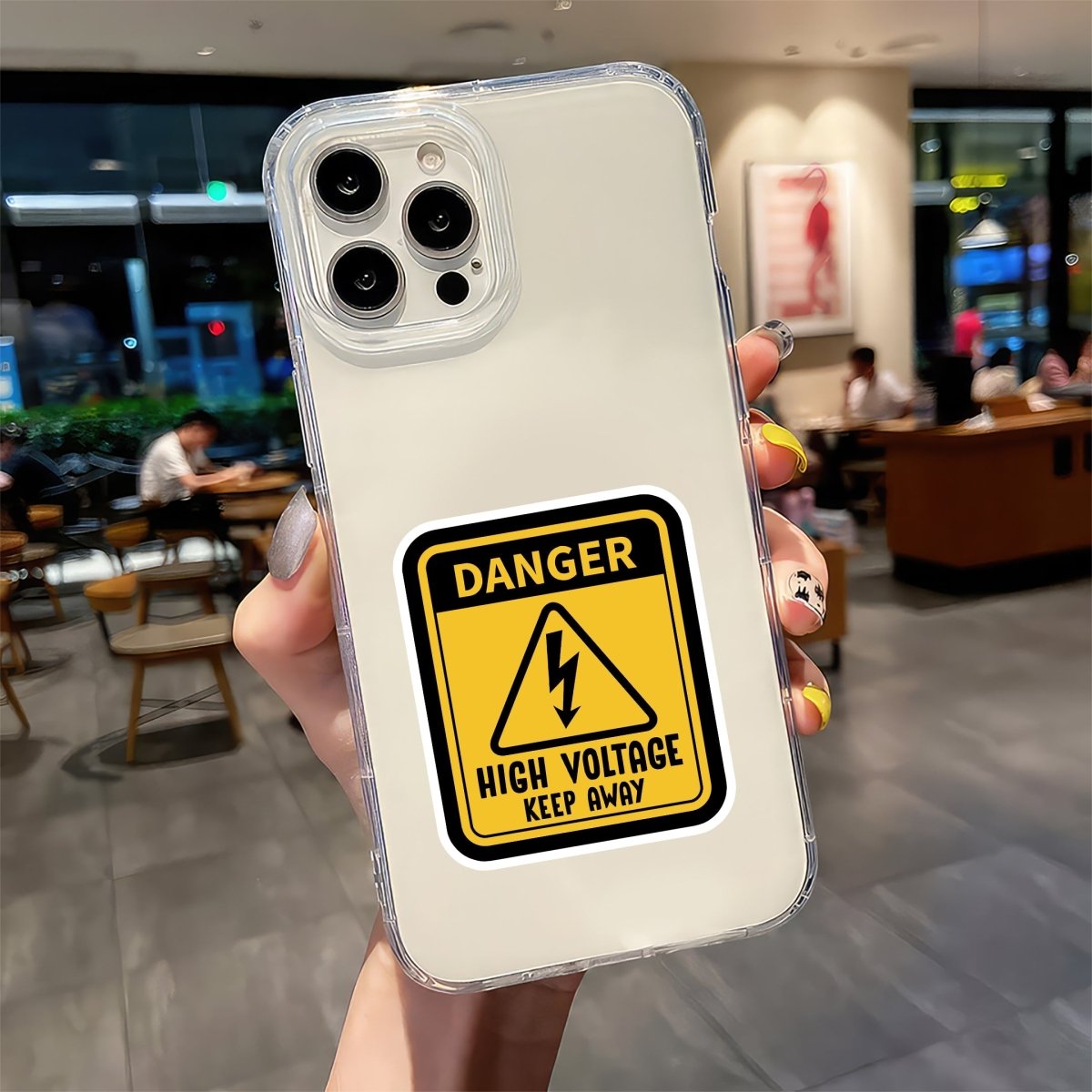 HIGH VOLTAGE DRAMA ZONE STICKER - stickyfunk premium stickers