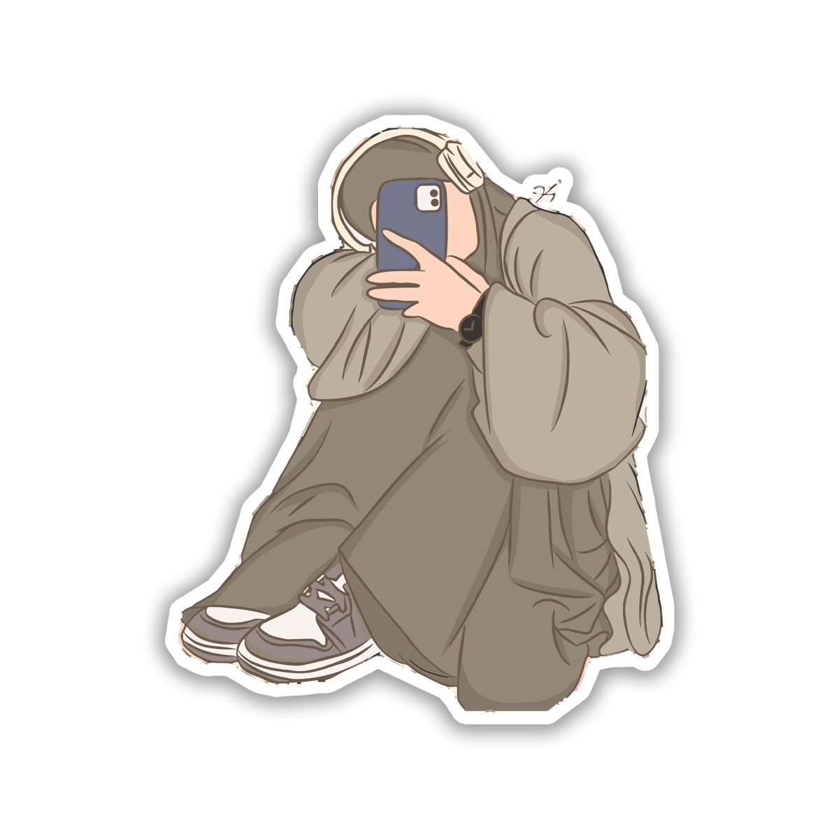 Muslim Girl Sticker - Hizab Sticker 3 - stickyfunk premium stickers