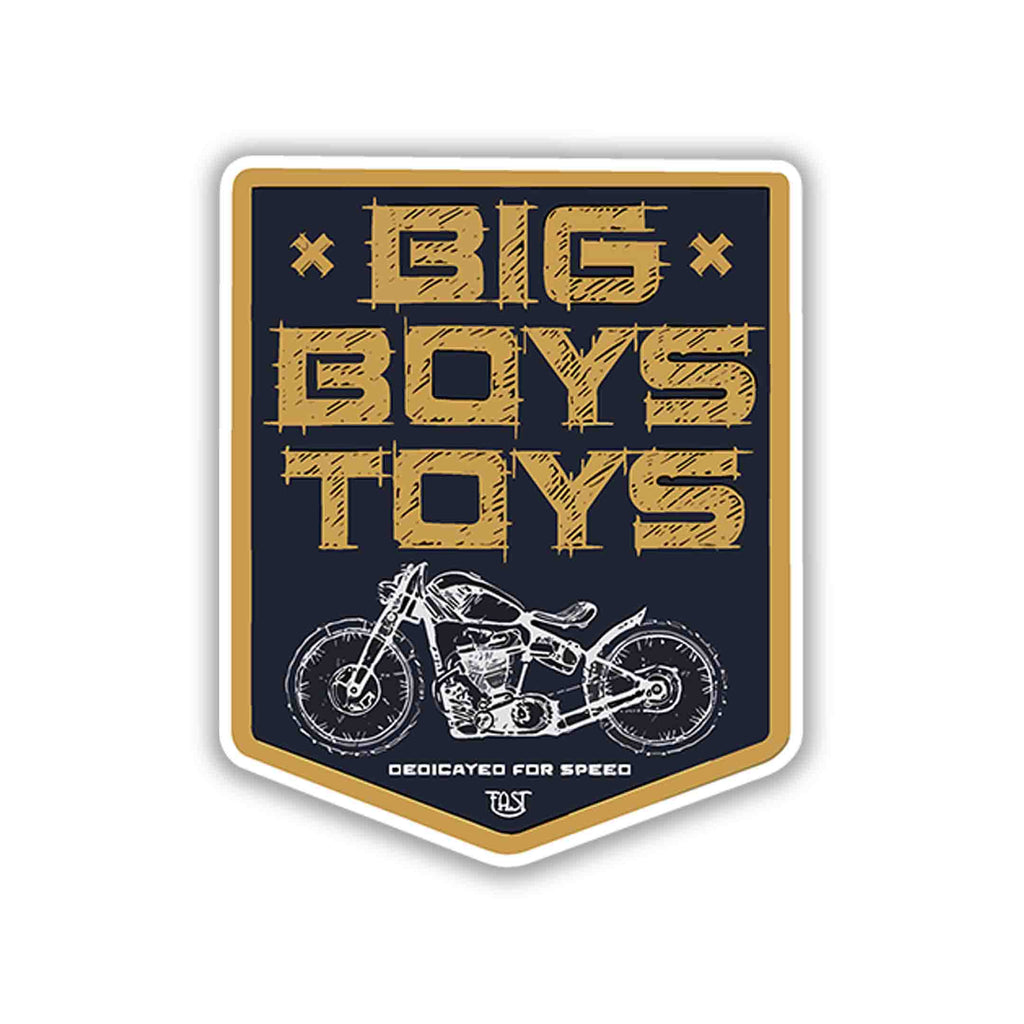 BIG BOYS TOYS STICKER - stickyfunk premium stickers