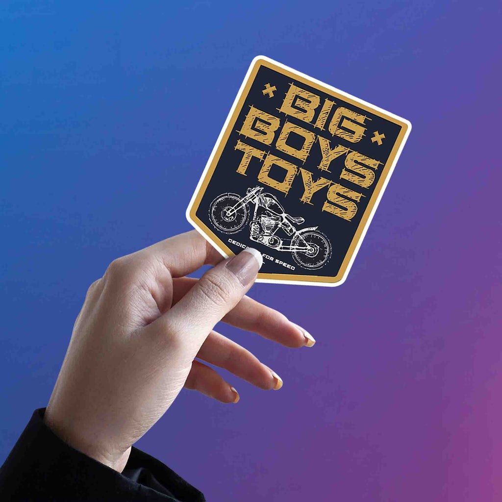 BIG BOYS TOYS STICKER - stickyfunk premium stickers