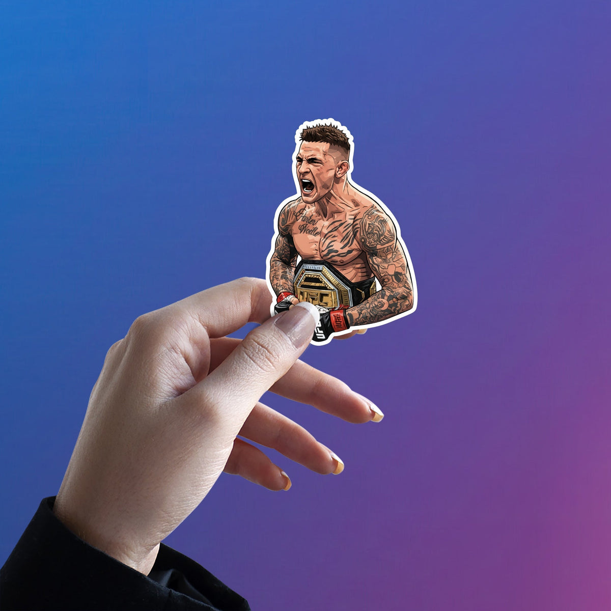 DIAMOND'S GRIT - DUSTIN POIRIER STICKER