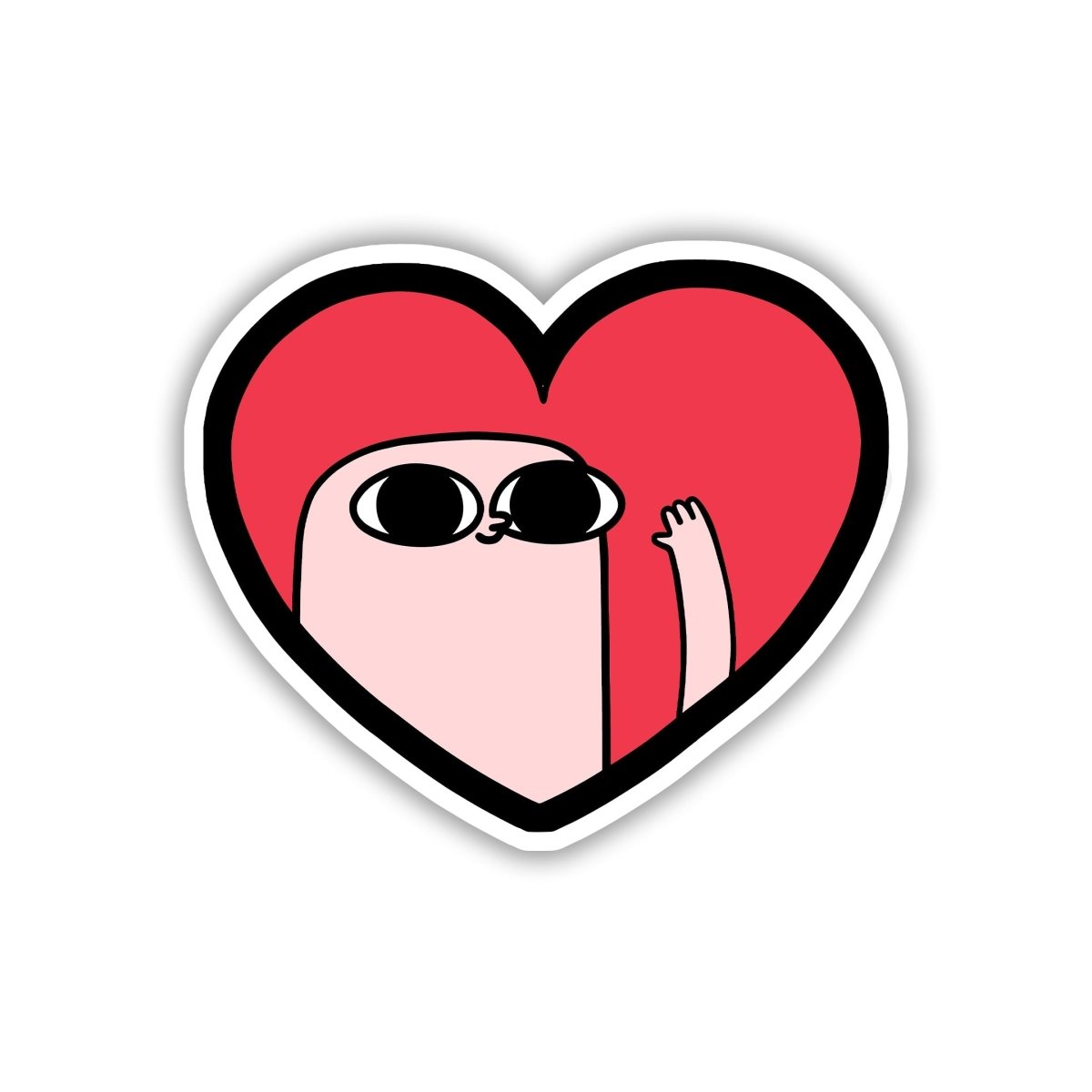 HEARTSNUG BUDDY STICKER - stickyfunk premium stickers