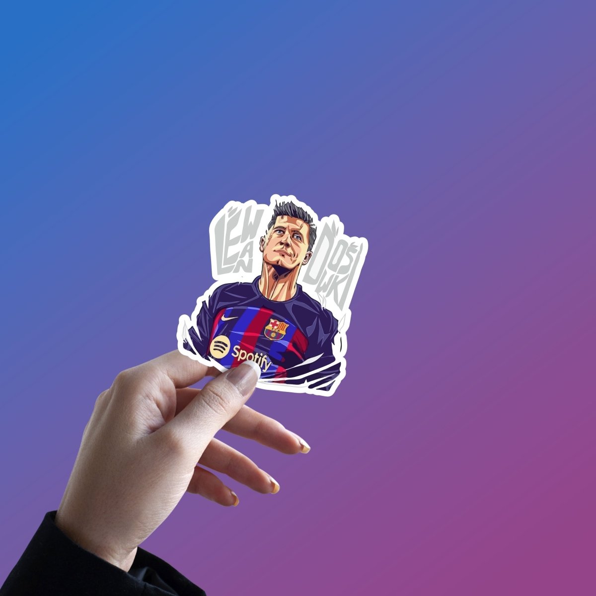 Robert Lewandowski STICKER - stickyfunk premium stickers