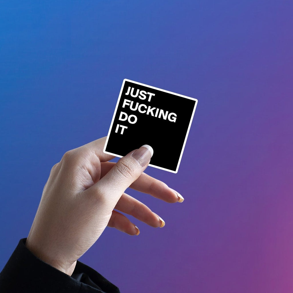 ZERO EXCUSES STICKER - stickyfunk premium stickers