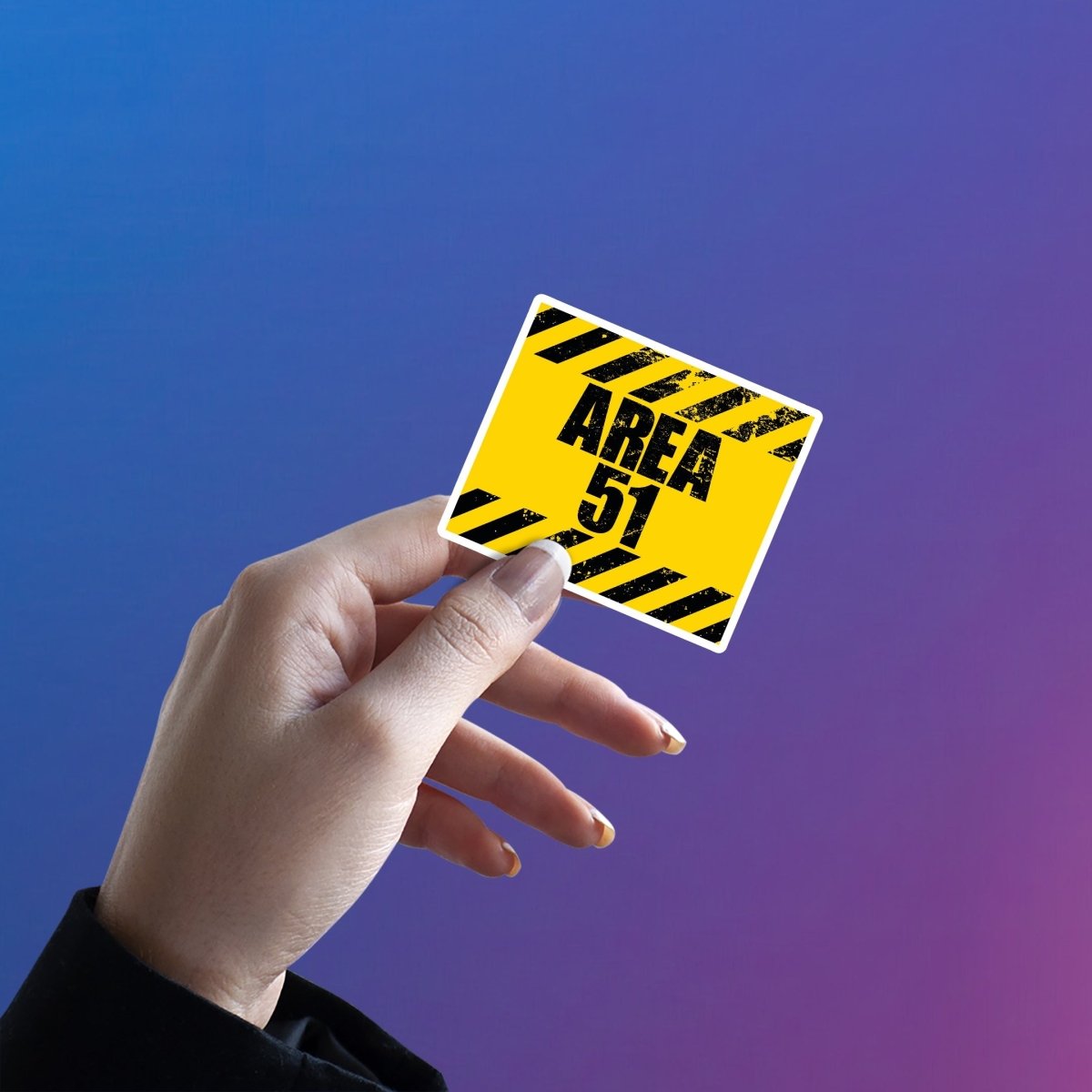 CAUTION ZONE STICKER - stickyfunk premium stickers