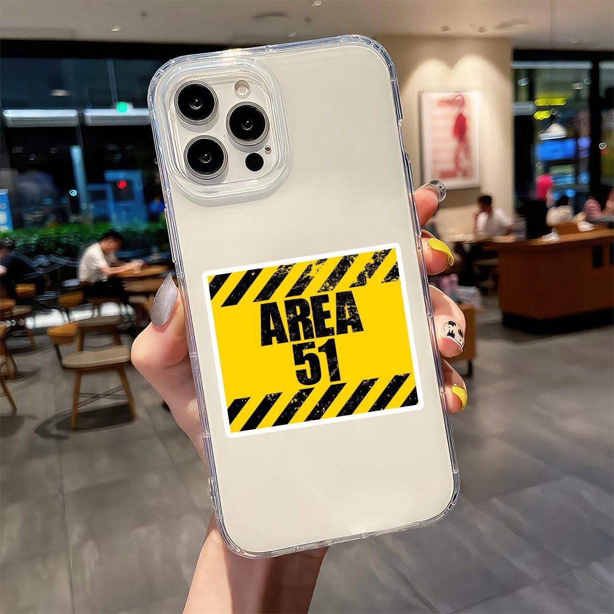 CAUTION ZONE STICKER - stickyfunk premium stickers