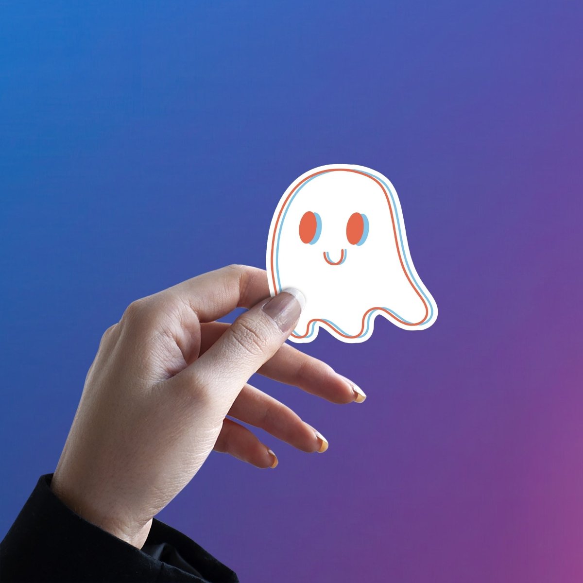 CASPER SMILE STICKER - stickyfunk premium stickers