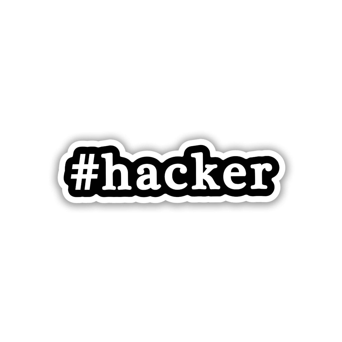 THE HACKER TAG STICKER - stickyfunk premium stickers