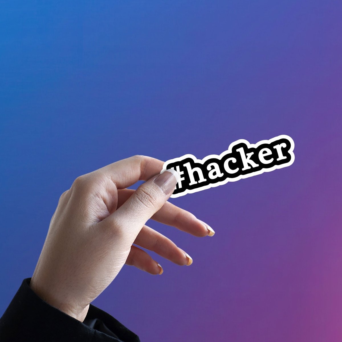 THE HACKER TAG STICKER - stickyfunk premium stickers