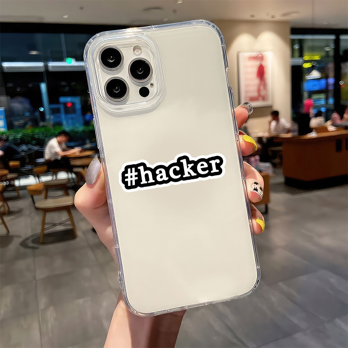 THE HACKER TAG STICKER - stickyfunk premium stickers