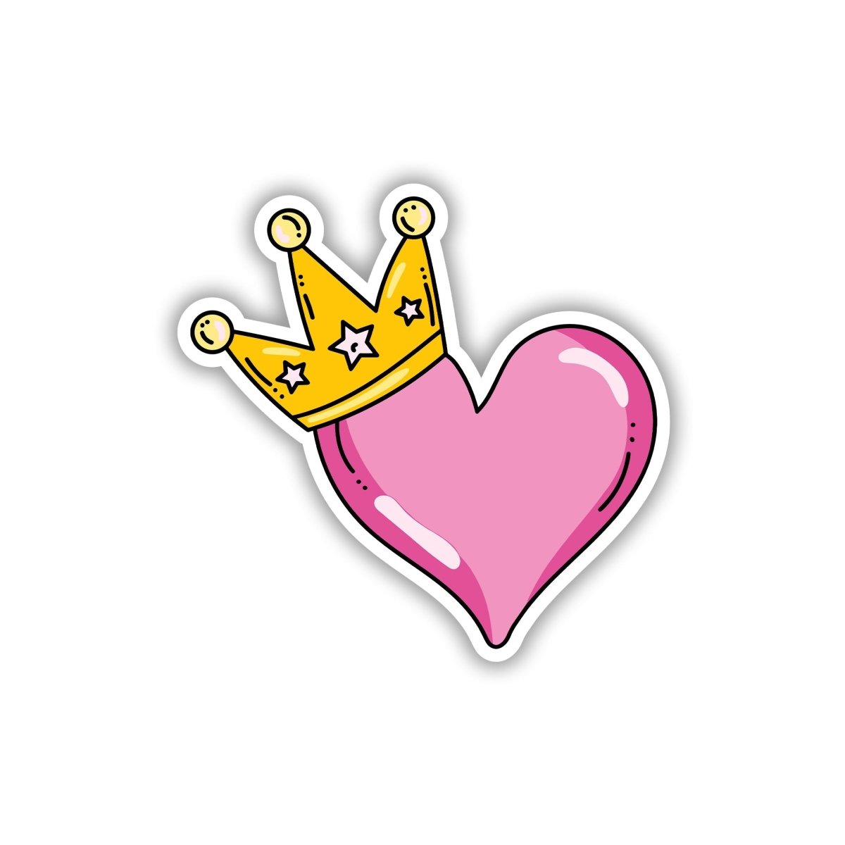 DIL QUEEN HAI, PYAAR KA TAAJ PEHNA HUA STICKER - stickyfunk premium stickers