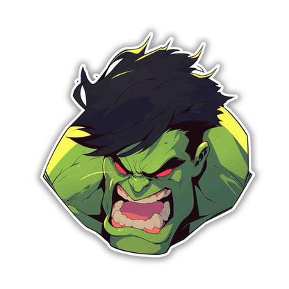 FURIOUS HULK STICKER - stickyfunk premium stickers