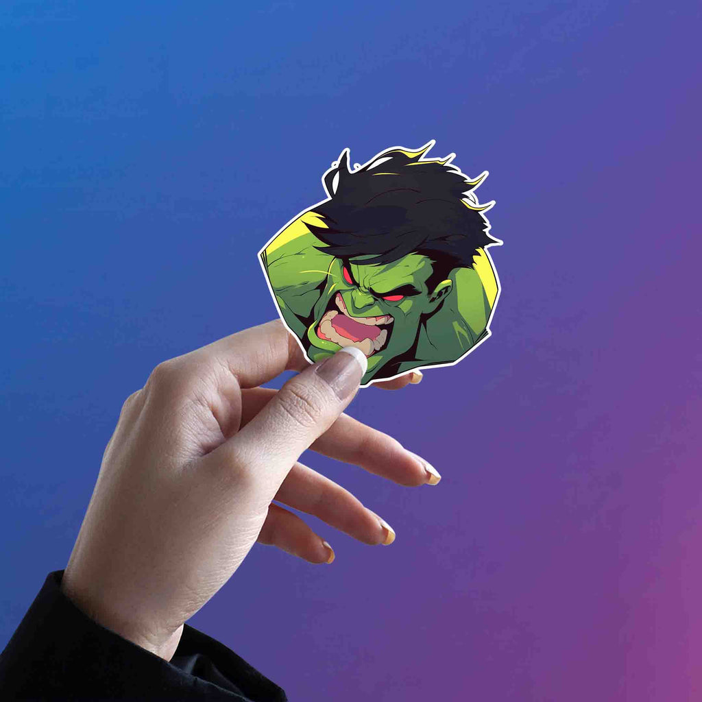 FURIOUS HULK STICKER - stickyfunk premium stickers