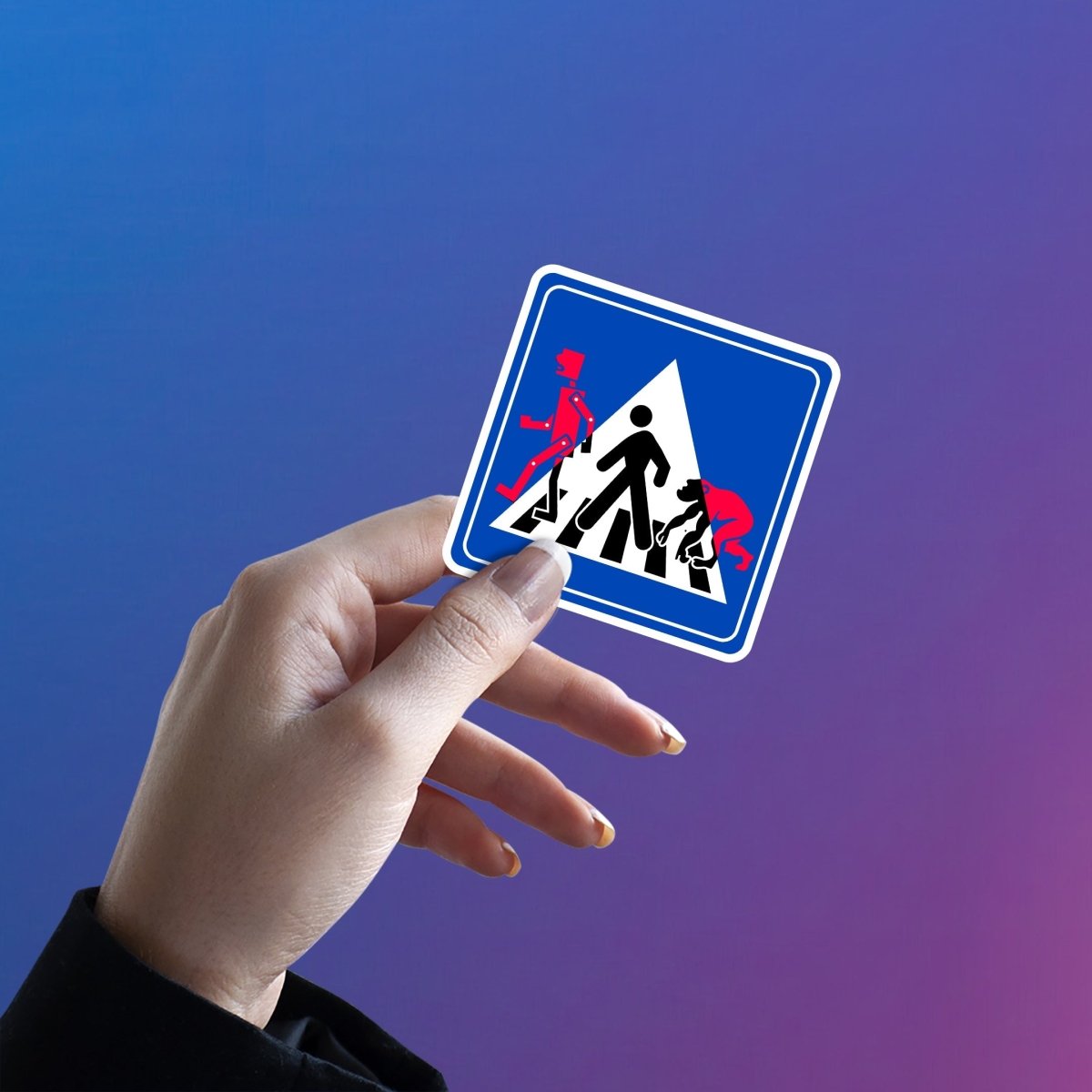 EVOLVING BUT NOT PROGRESSING STICKER - stickyfunk premium stickers