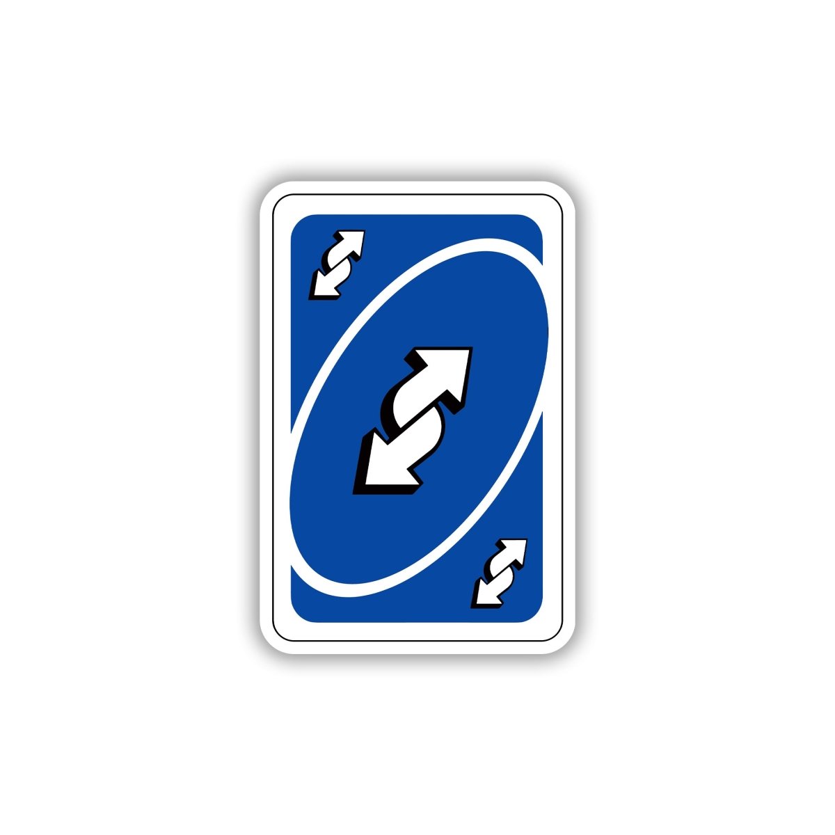 UNO REVERSE CARD STICKER - stickyfunk premium stickers