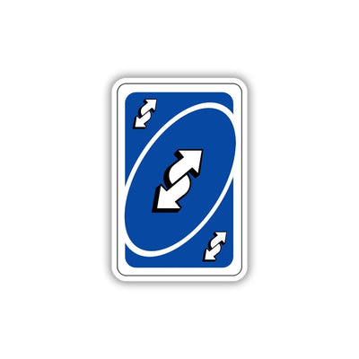 UNO REVERSE CARD STICKER