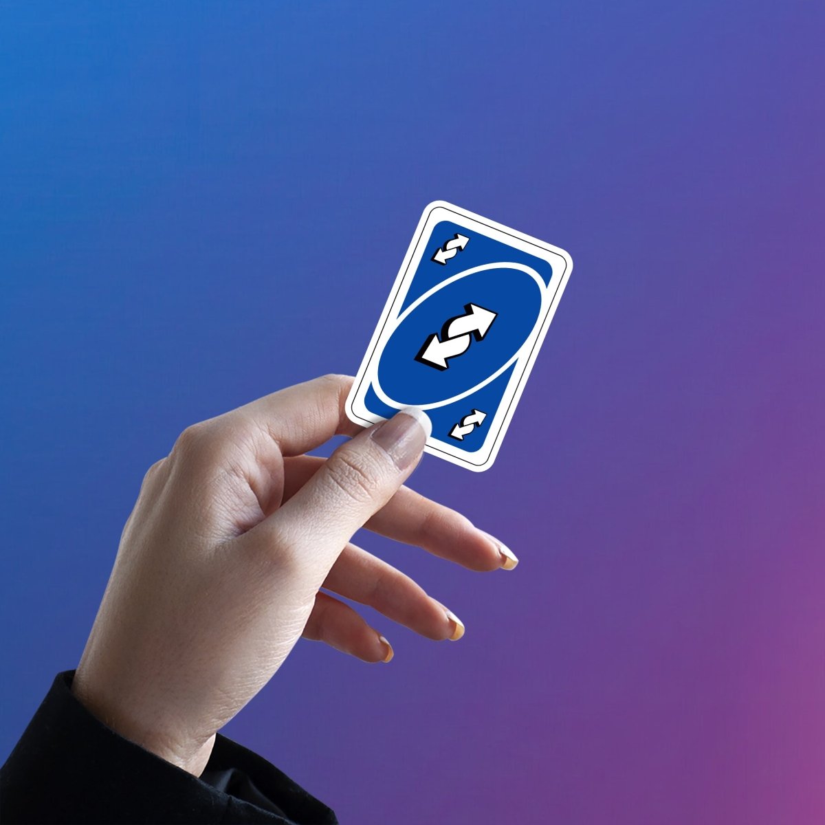 UNO REVERSE CARD STICKER - stickyfunk premium stickers