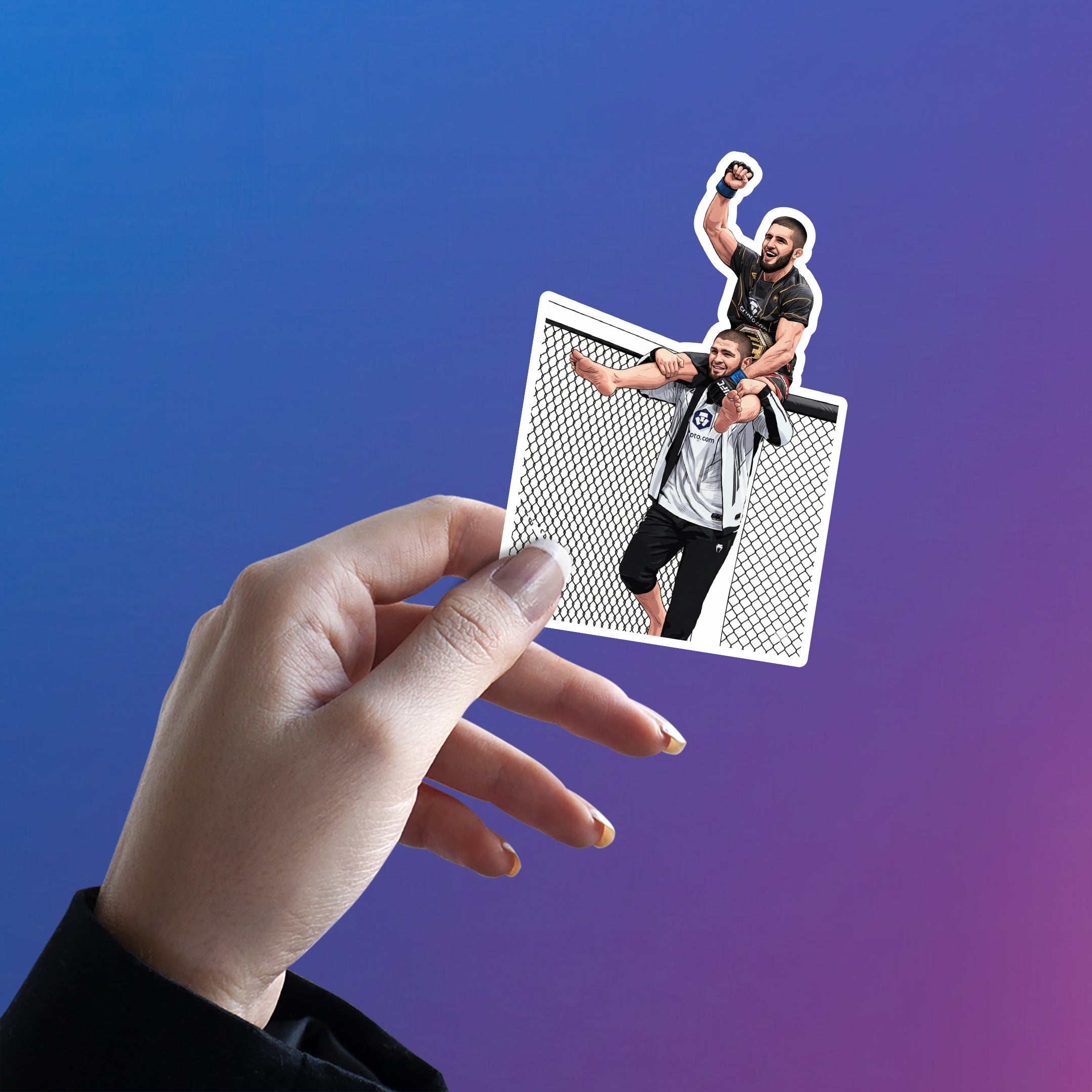 CAGE KINGLIFT - KHABIB & ISLAM STICKER