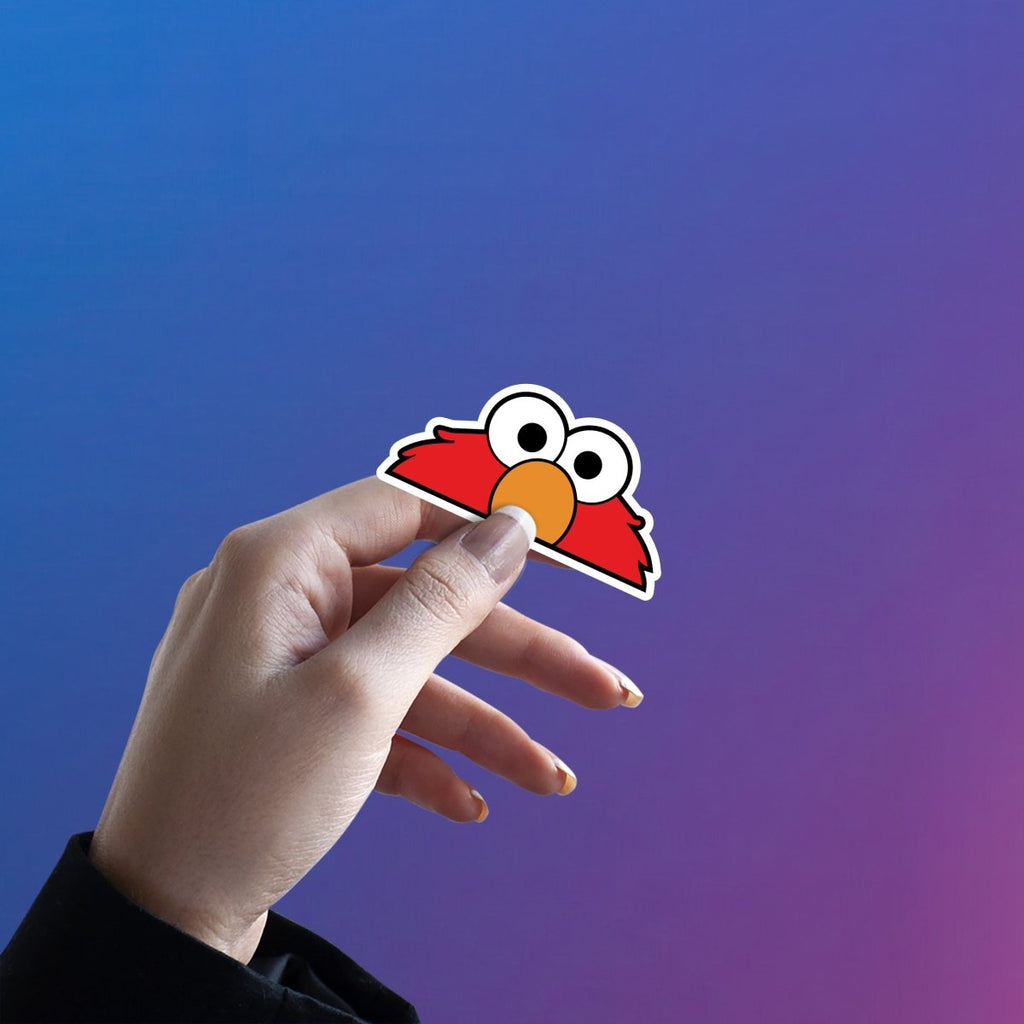 ELMO PEEKING - PANIC MODE STICKER - stickyfunk premium stickers