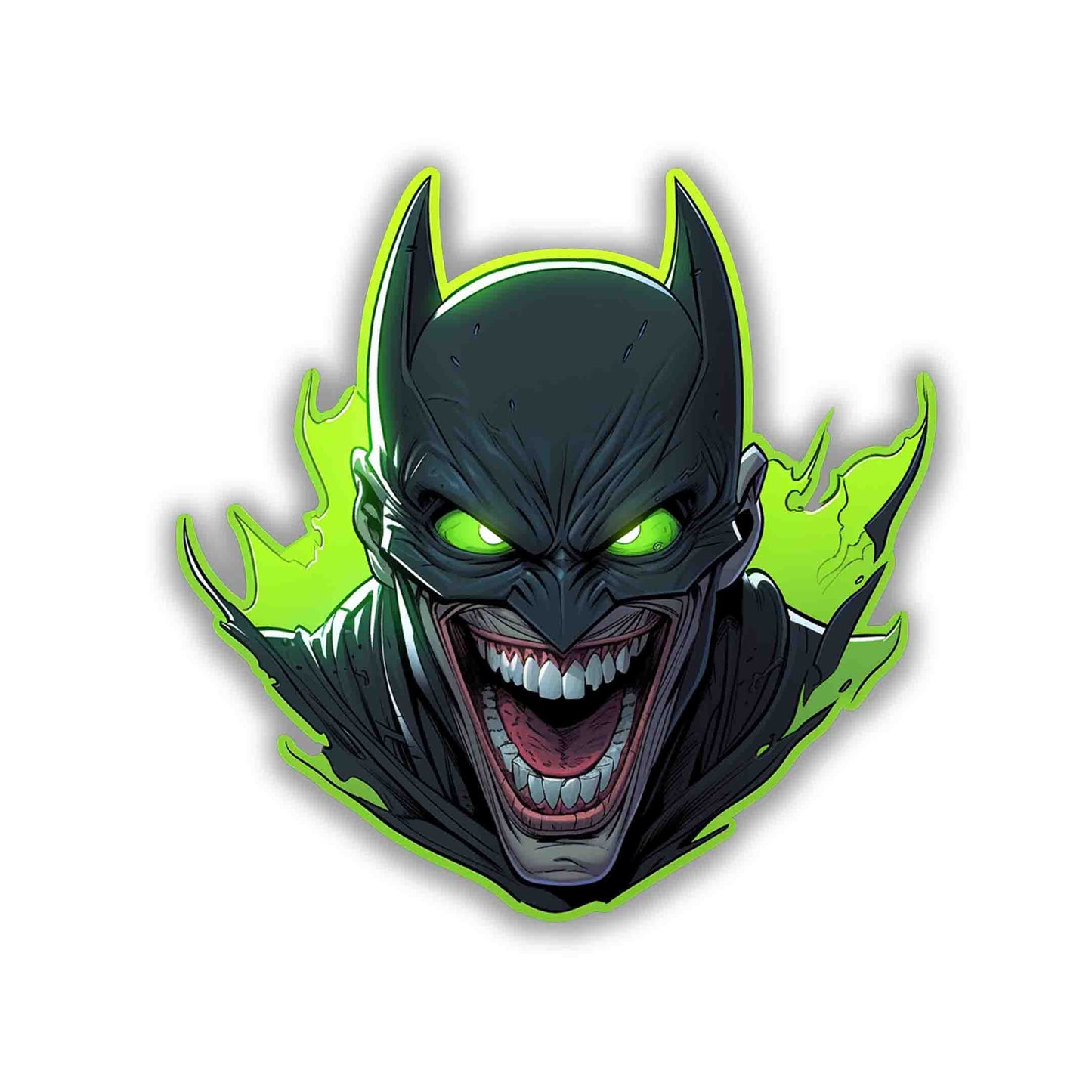 JOKER IN BATMAN COSTUME STICKER