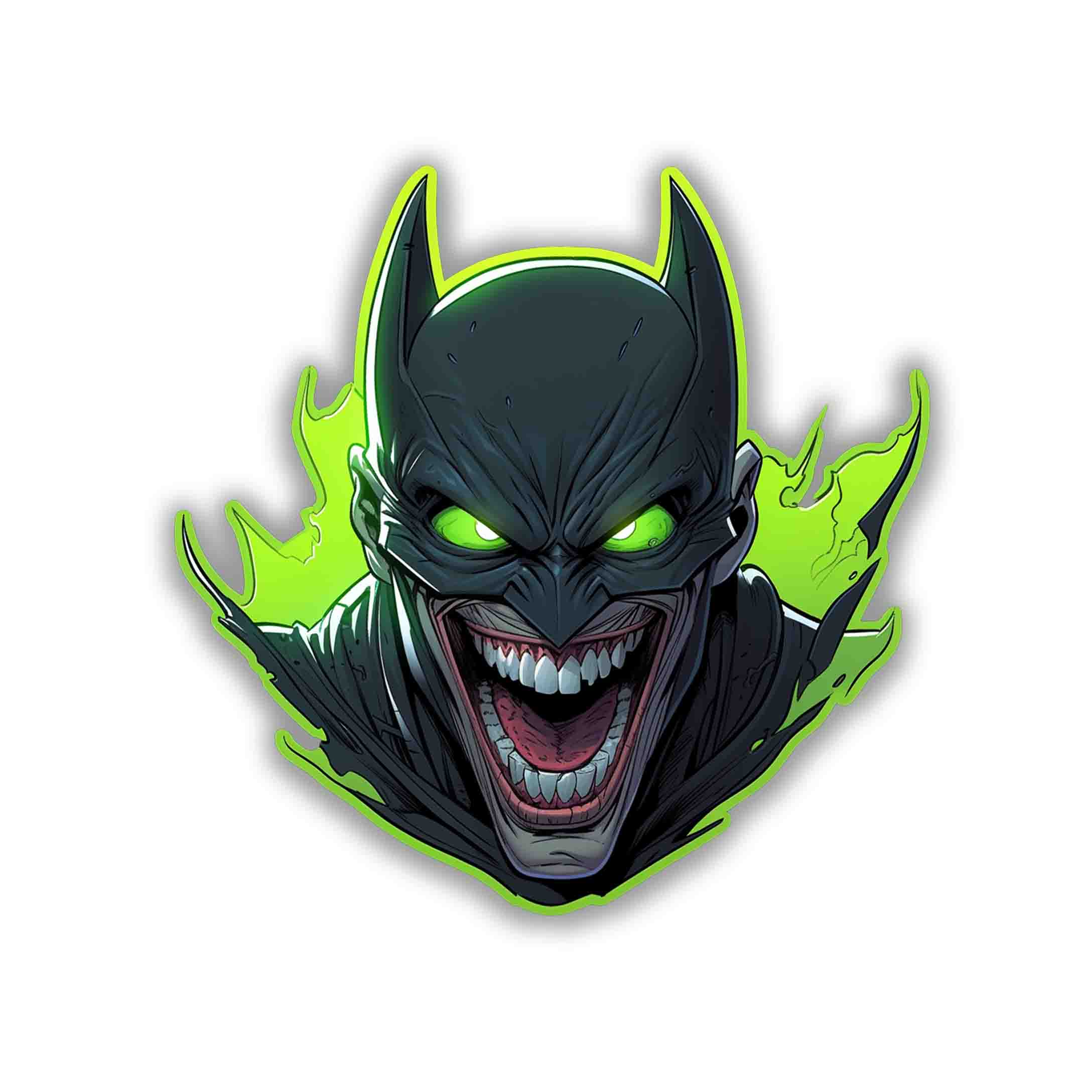 JOKER IN BATMAN COSTUME STICKER - stickyfunk premium stickers