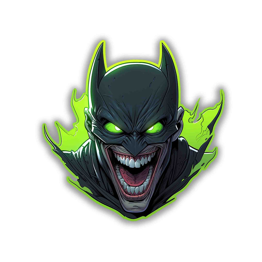 JOKER IN BATMAN COSTUME STICKER