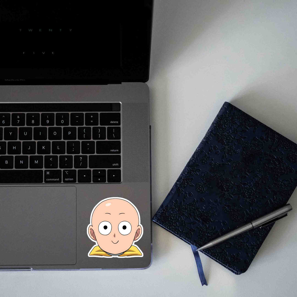 ONE PUNCH MAN SAITAMA SMILING STICKER - stickyfunk premium stickers